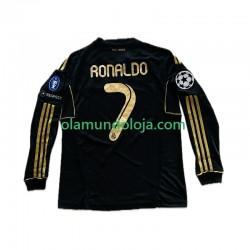 Camisola Real Madrid Cristiano Ronaldo 7 -2012 Homem Equipamento Segundo 2011 Manga Comprida